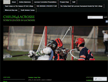 Tablet Screenshot of childs4lacrosse.com